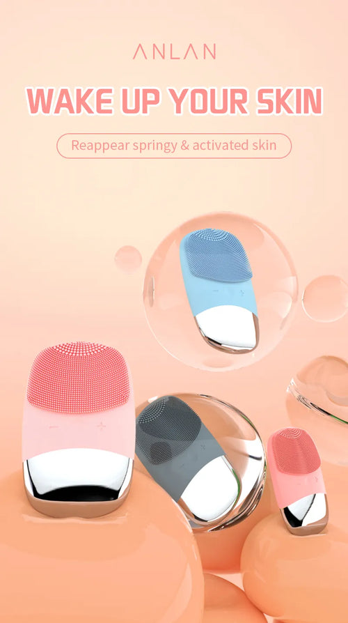 Facial Cleansing Brush in use