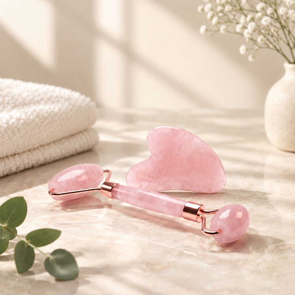 Gua Sha Facial Sculpting Stone, premium spa styling