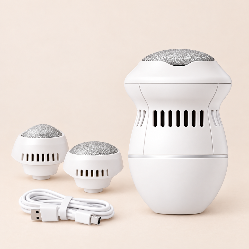 Electric Foot File Callus Remover - White
