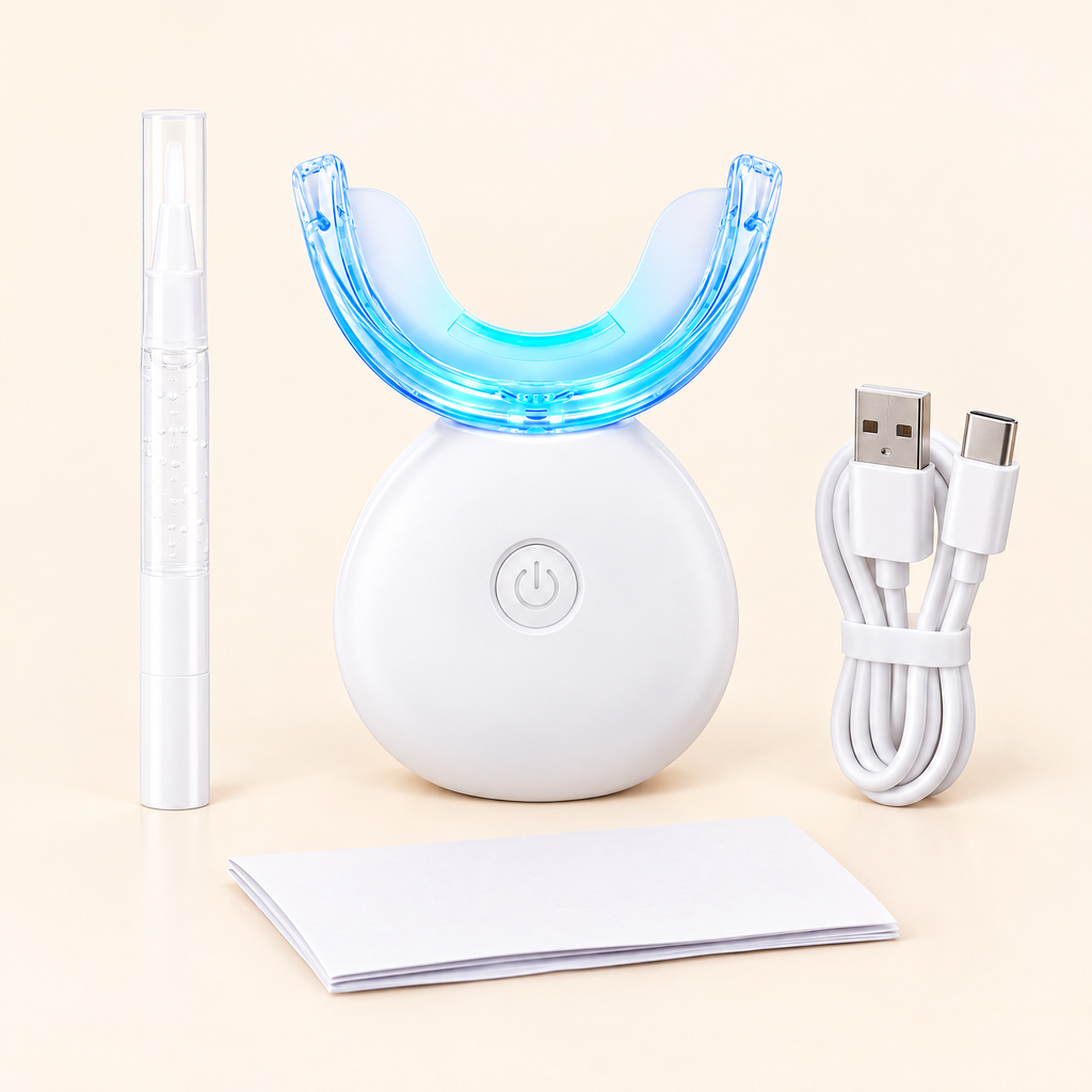 LED Teeth Whitening Kit - White